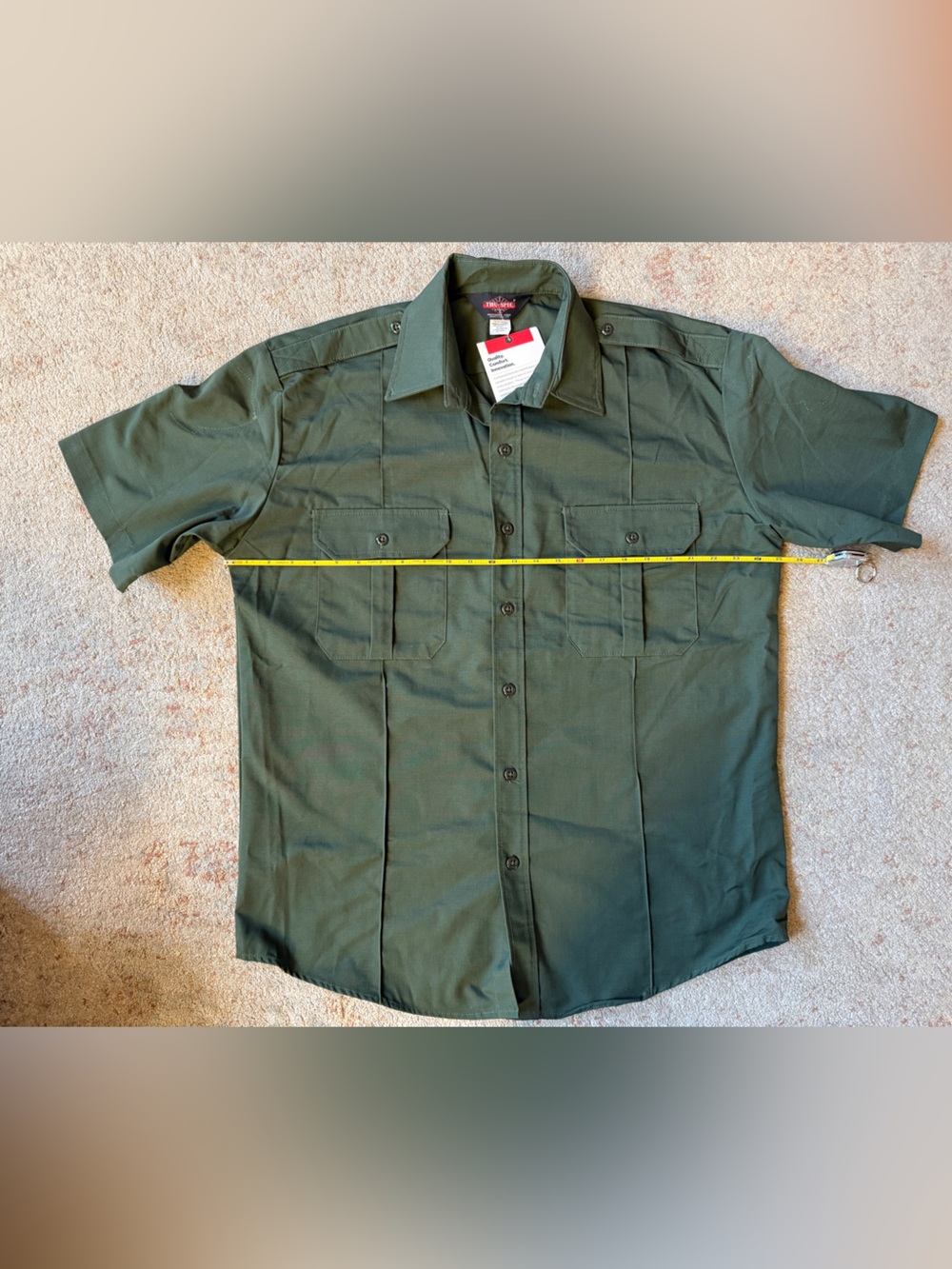 Tru Spec Short Sleeve Dress Shirt Tactical Spruce Green Men's XL REGULAR NWT